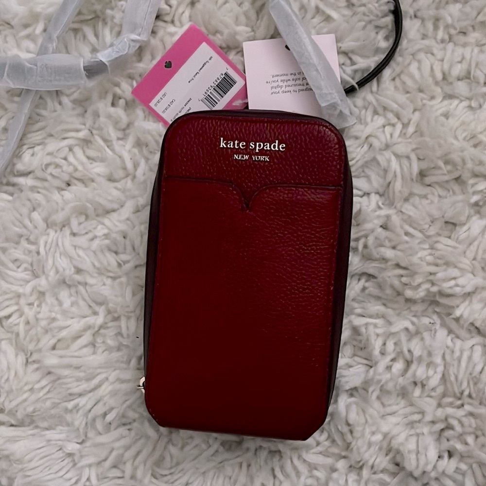 Never used, Deep Red Kate Spade Phone Purse